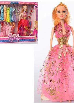 Кукла fashion beauty 5088a1 с набором из 18 платьев и украшений