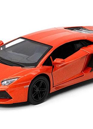 Машинка kinsmart 1:38 lamborghini aventador lp 700-4 металлическая инерционная (оранжевый) kt5355w