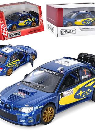 Металева машинка kinsmart subaru impreza wrc 2007 1:36 (kt5328w) ралійна