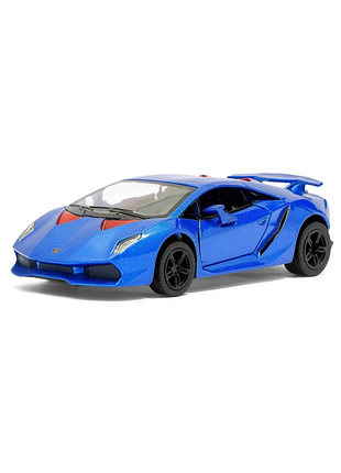 Машинка металлическая kinsmart lamborghini sesto elemento 1:38 (инерционная, синий) kt5359w