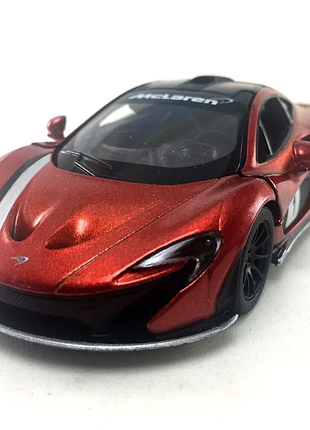Машинка металева kinsmart 1:36 mclaren p1 інерційна, kt5393wf помаранчевий з принтом