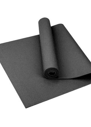 Коврик для фитнеса и йоги 173-61-0.4 см йогамат eva fitness-4 black