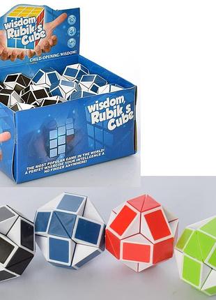 Логічна головоломка змійка wisdom rubik's cube mc11 21 см 4 кольори 24 шт у дисплеї
