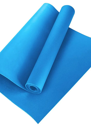 Коврик для фитнеса и йоги 173-61-0.4 см йогамат eva fitness-4 blue