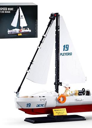 Конструктор sluban modelbricks m38-b1190 вітрильна яхта 1:35, 260 деталей