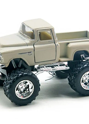 Машинка металлическая инерционная kinsmart 1:32 1955 chevy stepside pick-up off road kt5330wb/бежевый