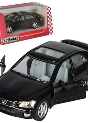 Машинка металева kinsmart 1:36 lexus is 300 kt5046w інерційна, двері відчиняються / чорний