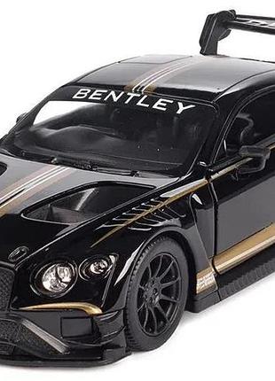 Металева машинка kinsmart 1:38 "bentley continental gt3" інерційна, чорна, kt5417w