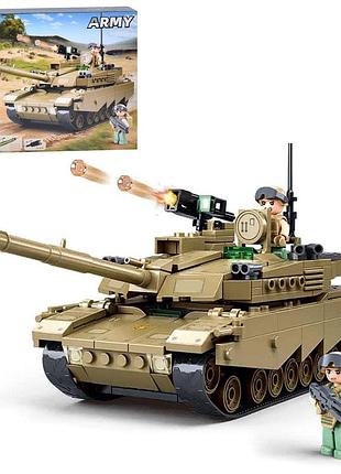 Конструктор sluban army m38-b1256 основной боевой танк oef-m1xs, 322 детали