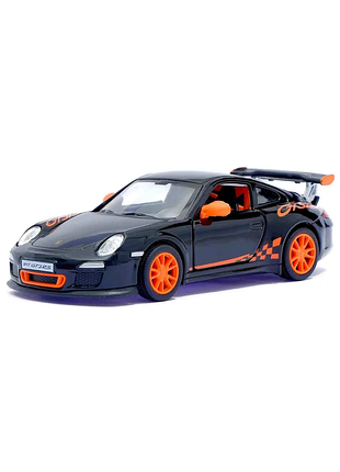 Металлическая машинка kinsmart 1:36 2010 porsche 911 gt3 rs kt5352w, инерционная / черный