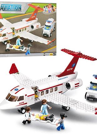 Конструктор sluban aviation m38-b0370 медицинский самолет и скорая помощь, 335 деталей