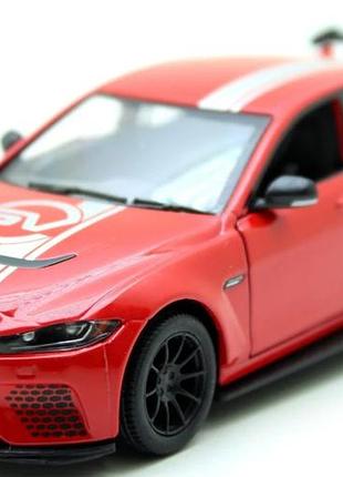 Металлическая машинка kinsmart 1:38 jaguar sv project 8 livery edition kt5416wf, инерционная / красный
