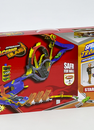 Настенный автотрек gowa ml32462 sprint tracks racing blaze с петлей и 2 машинками