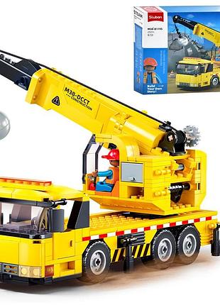 Конструктор sluban town m38-b1195 колесо автокран с шаром, 293 детали