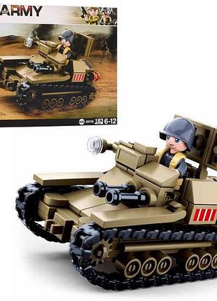 Конструктор sluban army wwii m38-b0709 итальянская танкетка carro veloce 33, 183 детали