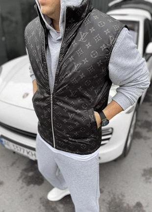 Жилет lv grey