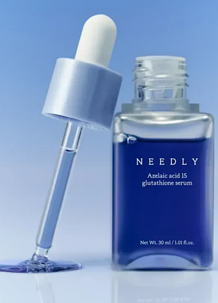 Needly azelaic acid 15 glutathione serum — сироватка для обличчя з азелаїновою кислотою 15% і глутатіоном, 30 мл
