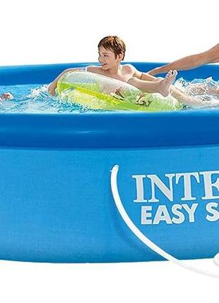 Надувний басейн intex 28132 easy set 366×76 см круглий з фільтр-насосом