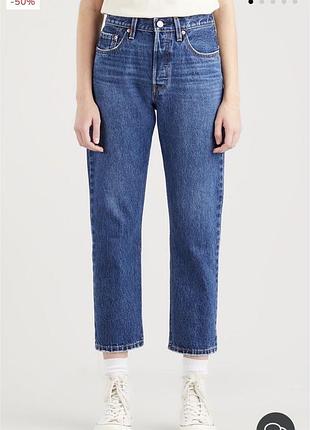 Оригінальні джинси levi's 501 original straight crop