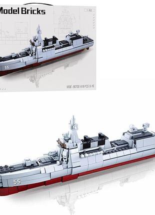 Конструктор sluban modelbricks m38-b0700 «войсковый эсминец», 578 деталей, масштаб 1:450