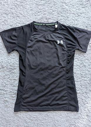 Футболка женская under armour, size l(подойдет на s/m), состояние отличное, подмышки 44 длина 61 хорошо тянется