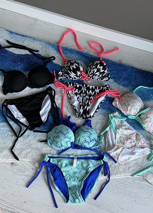 Розпродаж. купальник з подвійним пуш ап в стилі victoria secret. розмір s