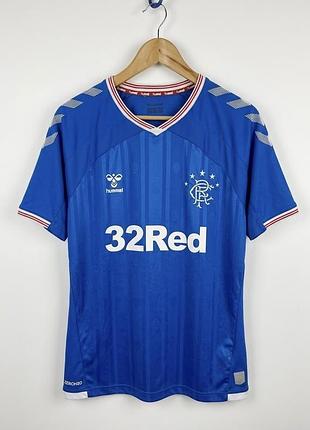 Rangers fc 2019 - 2020 home football shirt jersey hummel size xl чоловіча джерсі футболка мужская размер хл