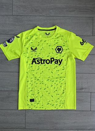 Футбольная джерси футболка велвергемптон вондерерз касторе wolverhampton wanderers wolves castore blokecore fotball soccer jersey size s с размер