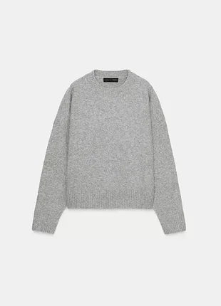 Сірий светер zara
