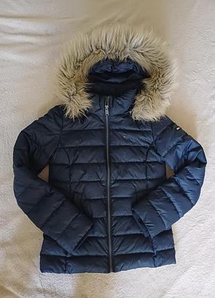 Пуховая куртка tommy hilfiger, размер xs