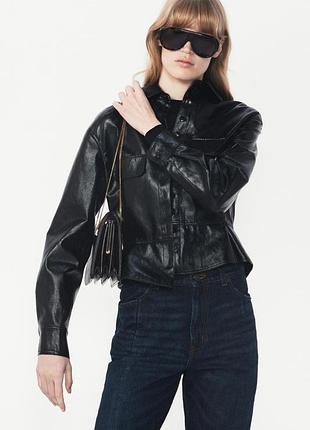 Куртка из искусственной кожи the zara woman