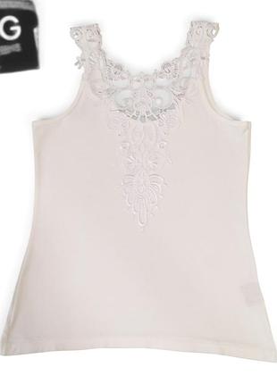 D&amp;g dolce &amp; gabbana — винтажный кружевной топ xs–s, 2000s