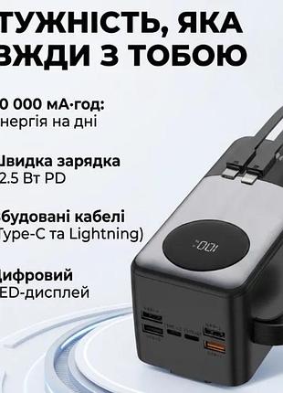 Повербанк 50000mah 22.5w з lcd дисплеєм