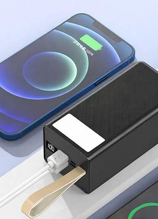 Повербанк 80000mah, 22,5w, 2xusb, с фонариком