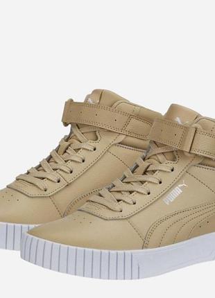 Жіночі кросівки puma carina 2.0 mid 385851-04 світло-коричневий 40 ромір (25.5 см)