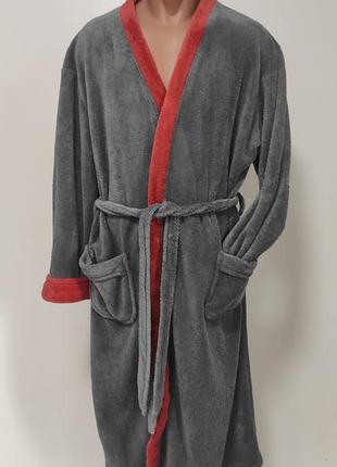 Мужской халат мягкий xl/ xxl ог 136