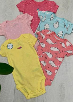 Боді carters для дівчинки з коротким рукавом