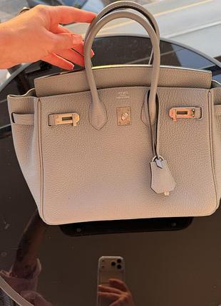 Сумка birkin 24 gray hermes 10