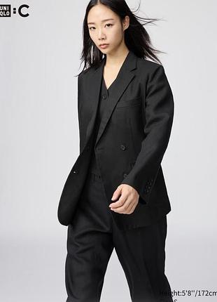 100% лляний піджак преміум-класу uniqlo s