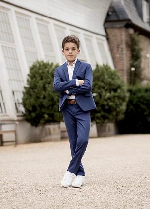 Стильний синій костюм zara, шкільний костюм на хлопчика 13-14 років, класичний, нарядний 158-164 см