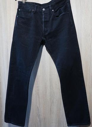 Levis 501 черные джинсы мужские размер 32х30
