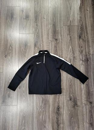 Світшот для хлопчика nike dri-fit чорний з білими смугами