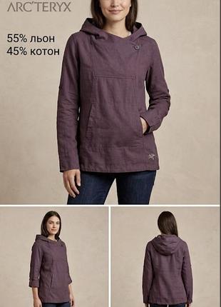 Оригінальне жіноче худі arc'teryx c'esta hoody / лляний анорак / кофта, сорочка
