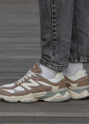 Кросівки new balance 9060 white beige grey