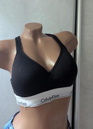 Хлопковый топ бюстгальтер от calvin klein