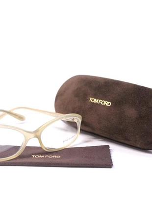 Винтажная оригигнальная оправа tom ford tf 5070-satin aivori - беж слоновая кость - комплект outlet