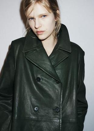Шкіряний піджак шкіряна куртка zara limited edition