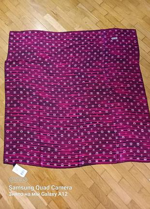 Новый шелковый платок 100% silk туречковая размер 90 см × 90 см