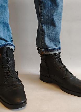 Кожаные ботинки zara 6