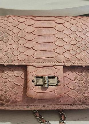 Сумка chanel кожа кожаная питон шкіра пітона пітон